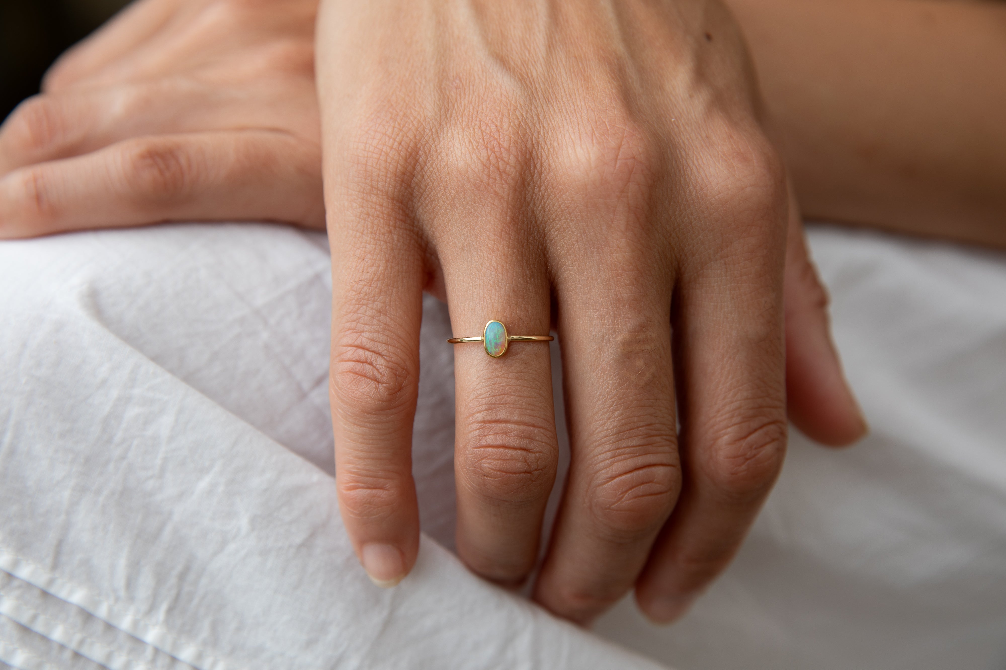 Oval Opal Ring – Sarah Perlis Jewelry