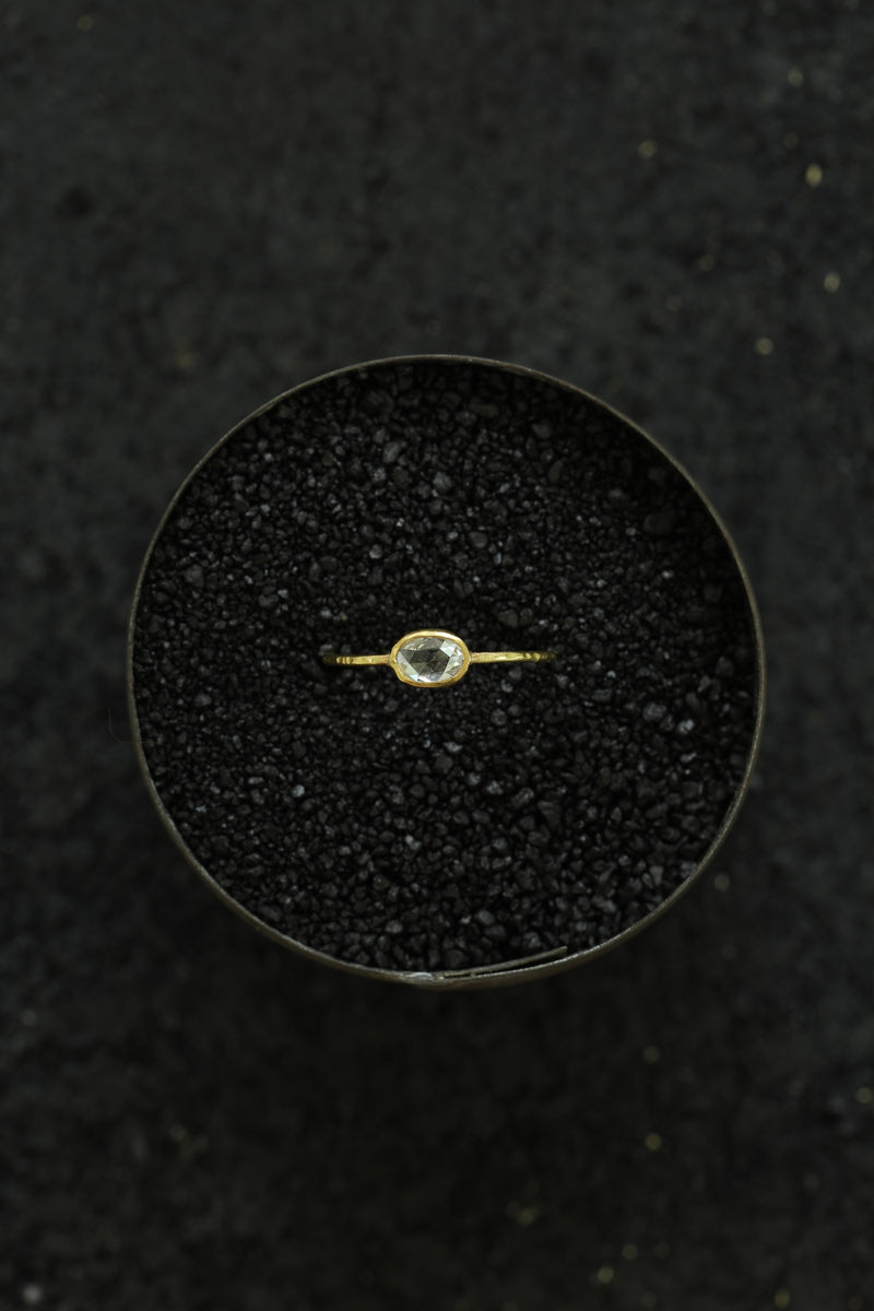 Oval Diamond Seed Ring | .45ct – Sarah Perlis Jewelry