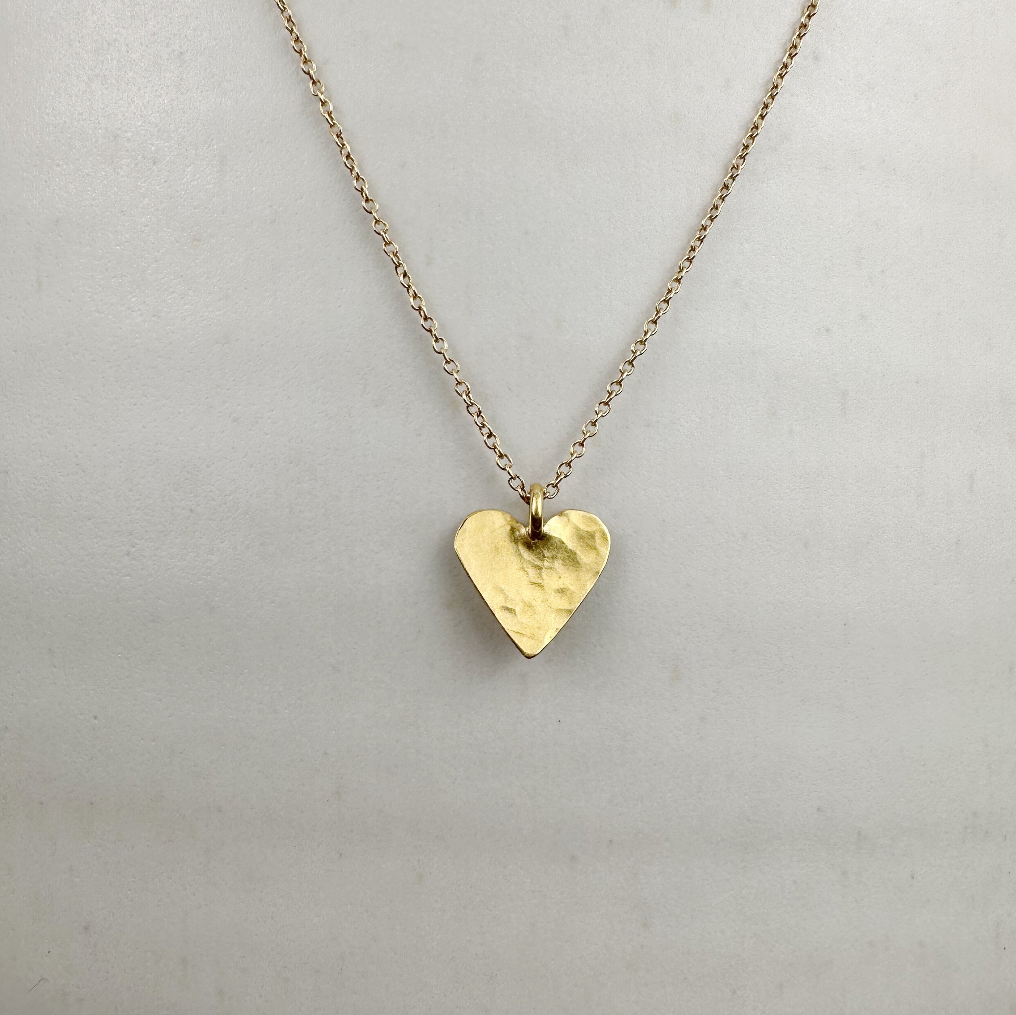 ★PEARLY MORE★ Small Heart Daily Surgical Necklace 14k-yellow-gold-minimalist-