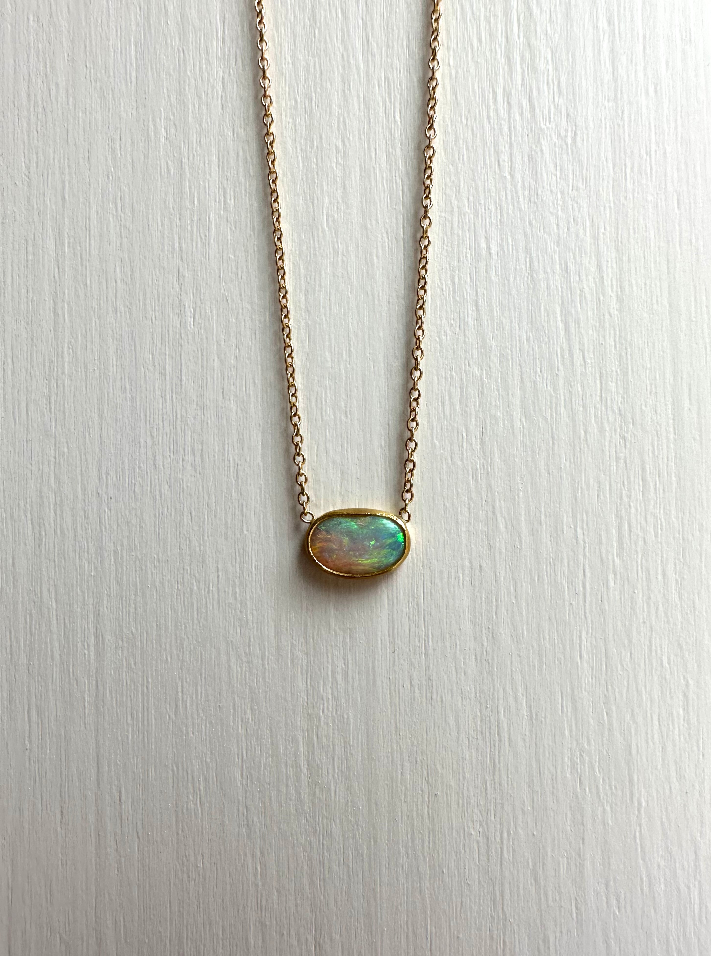 Organic Opal Necklace - Main Image